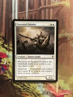Puresteel Paladin New Phyrexia VLP MTG - Image 1