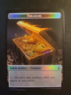 MTG FOIL Faerie Dragon \ Treasure Token #006 #017 - CLB Baldur's Gate Magic - Image 2