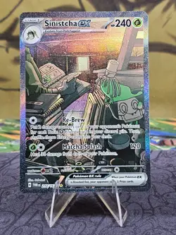 Pokemon TCG Sinistcha ex 210/167 Sv06: Twilight Masquerade SIR Holo Card NM - Image 1