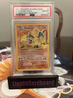 Pokemon Charizard 4/102 Celebrations Classic Collection Holo PSA 10 - Image 1
