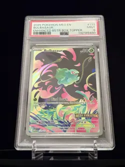 Bulbasaur 133/132 Illustration Rare | 2025 Pokemon Mega Evolution Stamped PSA 9 - Image 1
