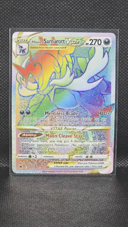 Hisuian Samurott VSTAR Rainbow 197/189 M PF Pokemon Astral Radiance Series - Image 1