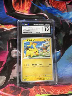 Pikachu Pokemon 2023 Japanese Scarlet And Violet Promos 120/Sv-P Cgc Graded 10 ￼ - Image 1