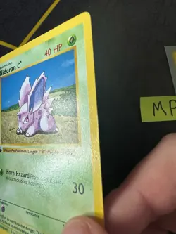 NIDORAN Male Pokemon WOTC 1st Edition Shadowless Base Set 55/102 047💎MP💎 - Image 4