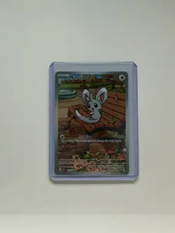 Pokemon TCG NM-Mint Minccino 152/086 Illustration Rare Sv: Black Bolt - Image 1
