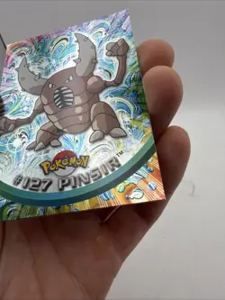 2000 Topps Pokemon Pinsir #127 TV Animation Edition Series 3 Silver Holo Foil LP - Image 4