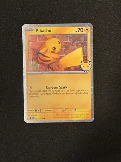 Pikachu Pokemon Day 2026 Holo Promo NM - Official Annual Promo - 051/162 - Image 1
