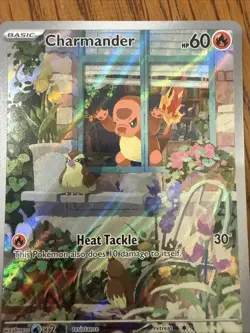 Pokemon 2023 Charmander Obsidian Black Star Promos Full Art #044 - Image 5