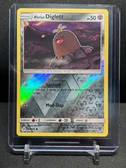 Alolan Diglett 86/149 Reverse Holo Pokemon 2017 Sun & Moon LP - Image 1