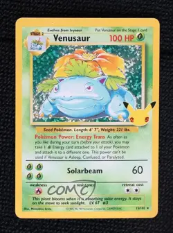 Venusaur Holo Pokemon Celebrations Classic Collection #15/102 - Image 1