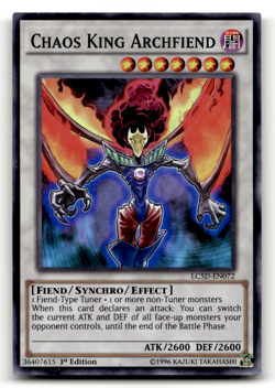 Chaos King Archfiend LC5D-EN072 Super Rare Legendary Collection 5D's LP - Image 1