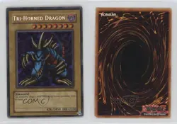 Tri-Horned Dragon (SE) YuGiOh Legend of Blue Eyes White #LOB-000 2002 - Image 3