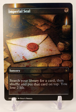 Imperial Seal FOIL Proxy Playtest Card with Custom Illustrated Art Design - Image 1