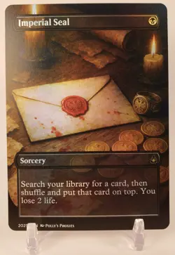 Imperial Seal FOIL Proxy Playtest Card with Custom Illustrated Art Design - Image 3