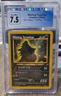 2002 - SHINING TYRANITAR - Neo Destiny - CGC 7.5 - CLEAN CARD - POKEMON TCG - Image 1