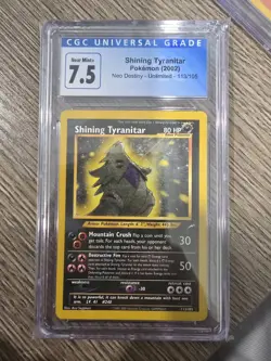 2002 - SHINING TYRANITAR - Neo Destiny - CGC 7.5 - CLEAN CARD - POKEMON TCG - Image 3