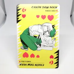 6 Power & DENJI heart Chainsaw Man PLAYNG CARDS TATSUKI FUJIMOTO JUMP - Image 1