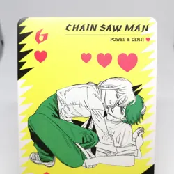 6 Power & DENJI heart Chainsaw Man PLAYNG CARDS TATSUKI FUJIMOTO JUMP - Image 2