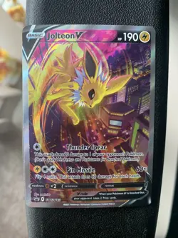 Jolteon V SWSH183 SWSH: Sword & Shield Promo Cards Holo NM - Image 1