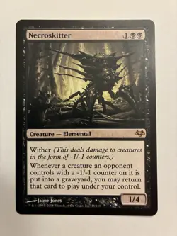 MTG Magic the Gathering EVE Eventide Regular Uncommon English NECROSKITTER NM - Image 1