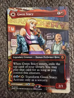 Gwen Stacy (M 0202) (Borderless) Marvel's Spider-Man Regular Magic The Gathering - Image 1