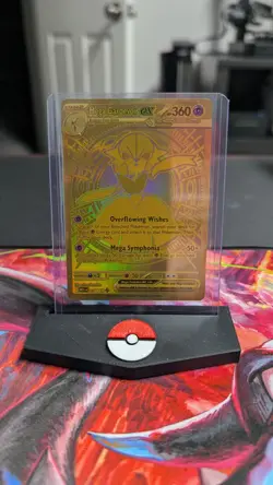 Pokemon Mega Evolutions Mega Gardevoir EX 187/132 Mint Hyper Rare Gold English - Image 1