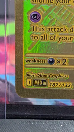 Pokemon Mega Evolutions Mega Gardevoir EX 187/132 Mint Hyper Rare Gold English - Image 4