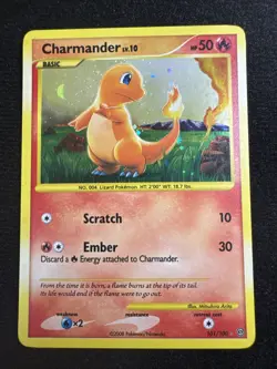 Pokemon TCG Charmander Stormfront Secret Rare 101/100 Holofoil excellent-NM - Image 1