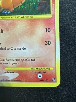 Pokemon TCG Charmander Stormfront Secret Rare 101/100 Holofoil excellent-NM - Image 3