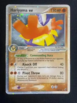 Hariyama ex 100/107 | 2005 Pokemon EX Deoxys Holo | MP - Image 1