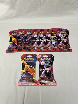 Pokemon TCG Destined Rivals Sleeved Booster Pack Lot Of 10 - Image 1