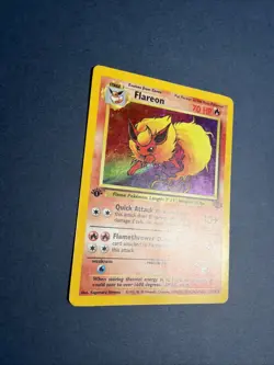 Pokemon TCG Flareon Jungle 3/64 Holo Unlimited Holo Rare 1st Edition - Image 4