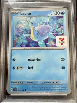 Pokemon TCG: 2024 Lapras 31/142- PSA Graded GEM MINT 10: 7 Eleven-RARE EXCLUSIVE - Image 4