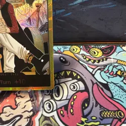 DON!! Card Dracule Mihawk Gold One Piece OP14 The Azure Sea's Seven NM - Image 3