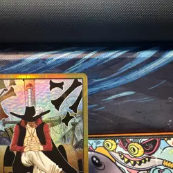 DON!! Card Dracule Mihawk Gold One Piece OP14 The Azure Sea's Seven NM - Image 4