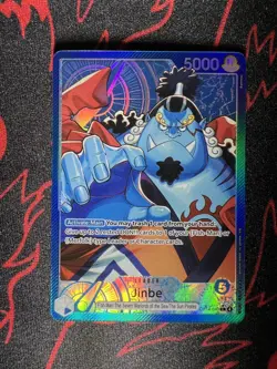 One Piece The Azure Sea’s Seven Jinbe OP14-040 Alternate Alt Art Leader NM - Image 1