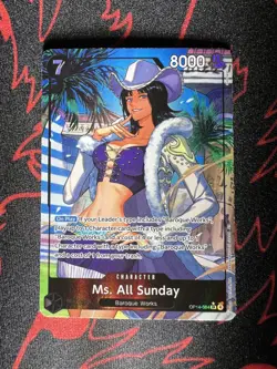 Ms. All Sunday - OP14-084 SR - Alt Art - English - The Azure Sea’s Seven - Image 2