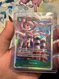 One Piece TCG - The Azure Sea's Seven - Perona OP14-033 SR - NM Foil - Image 2