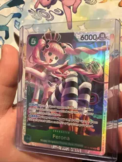 One Piece TCG - The Azure Sea's Seven - Perona OP14-033 SR - NM Foil - Image 3