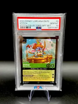 Stitch - Collector's Gift Set Promo 8/P2 Disney Lorcana Holo PSA 10 POP 107! - Image 1