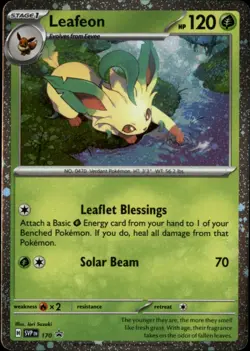Leafeon - (Cosmos Holo) Holo Promo SV: Scarlet & Violet Promo Cards 170 NM - Image 1