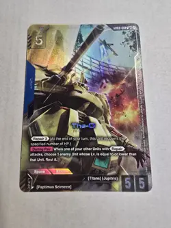 The-O GD03-002 LR+ Alt Art Steel Requiem Gundam TCG Card Game CCG English - Image 1