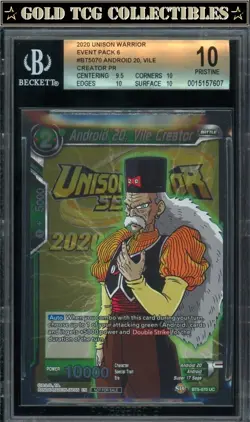 BGS 10 ⭐ Android 20 2020 Championship Super Card Promo DBS DBZ Z Heroes - Image 1
