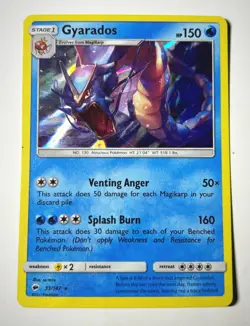 Gyarados 33/147 Holo Rare Burning Shadows Pokemon Card - Image 1