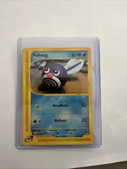 Pokemon TCG Poliwag Card Expedition Base Set 125/165- MINT CONDITION - Image 1