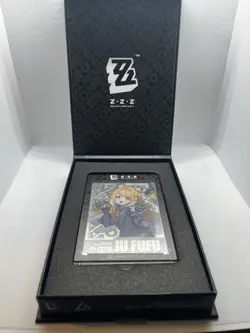 Zenless Zone Zero Ju Fufu Silver Metal Card ZZZ Anime Impulse Series 3 - Image 2