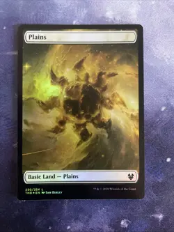 Mtg- Plains (250) Full Art Foil- Theros Beyond Death- NM - Image 1