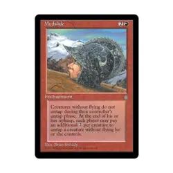 WOTC MtG Ice Age Mudslide (R) EX - Image 1