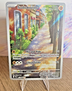Pokemon Sudowoodo - Illustration Rare Holo SV02: Paldea Evolved 2023 219/193 NM - Image 1