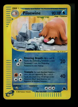 Piloswine 24/144 Skyridge 2003 Reverse Rare Holo e-Series Pokemon Card TCG - Image 1